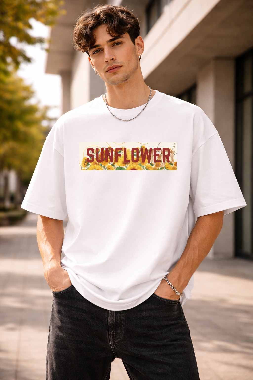 HIMAWARI Oversized Streetwear Tee