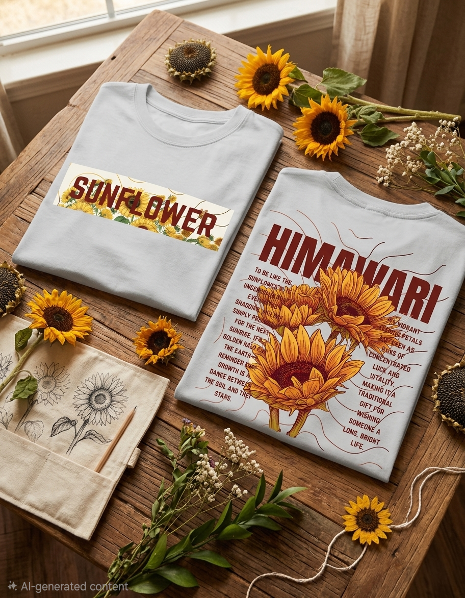 HIMAWARI Oversized Streetwear Tee