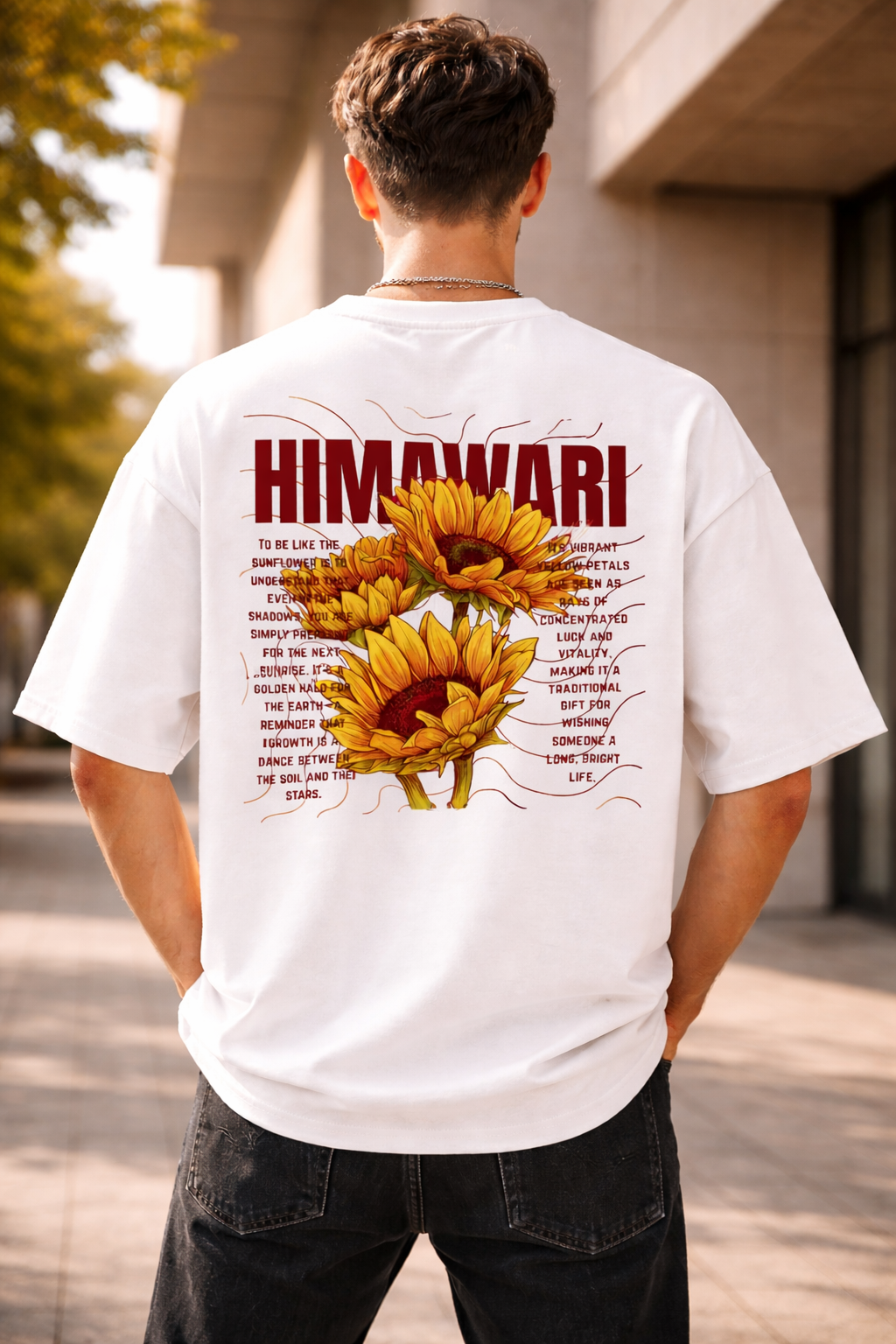 HIMAWARI Oversized Streetwear Tee
